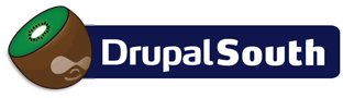 DrupalSouth logo; The DrupliKiwFruit